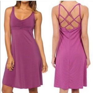NWT Prana Rebecca Dress Orchid Pinstripe
